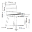 SMOKE modern shaped chair with a turned leg