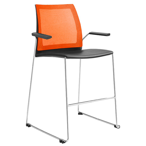 VINN MESH BACK STOOL WITH ARMS