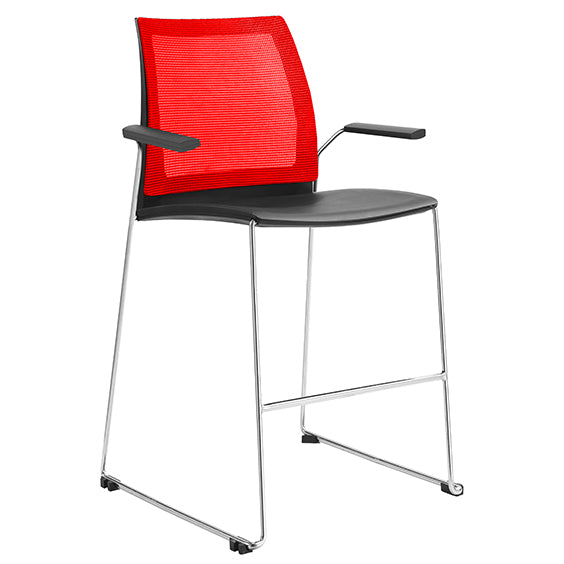 VINN MESH BACK STOOL WITH ARMS
