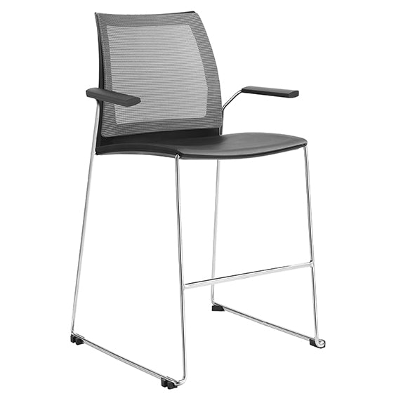 VINN MESH BACK STOOL WITH ARMS