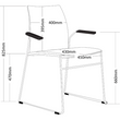 VINN MESH BACK CHAIR WITH ARMS