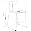 VINN MESH BACK STOOL WITH ARMS