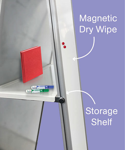 DOUBLE SIDED MOBILE WHITEBOARD