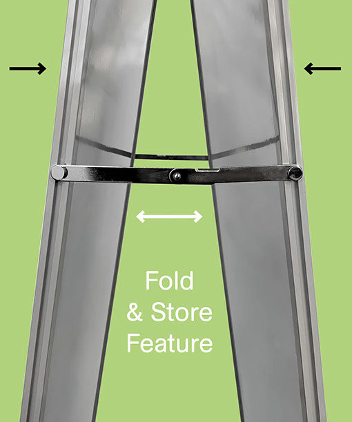 DOUBLE SIDED MOBILE WHITEBOARD