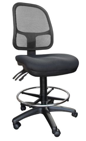 KLASS CLERICAL MESH BACK CHAIR WITH DRAFTING KIT