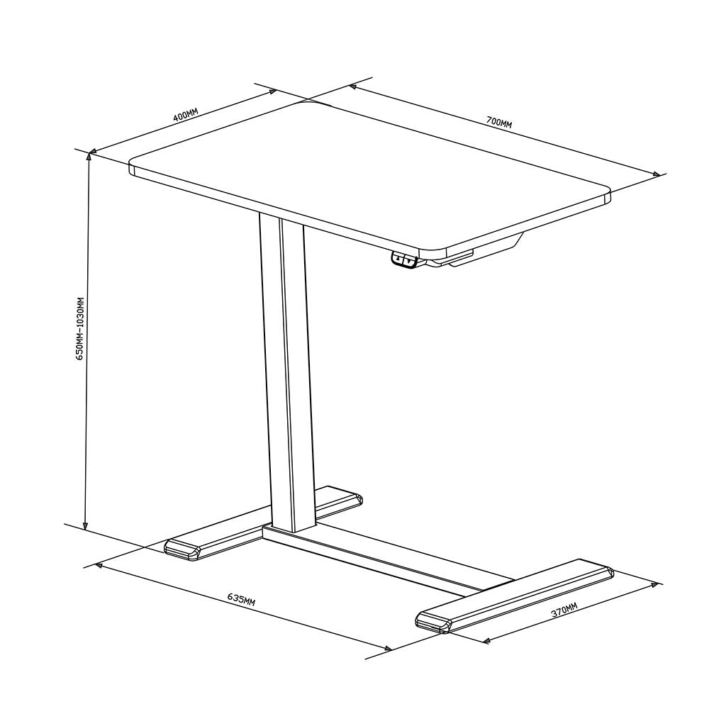 THE MALMO - MOBILE SIT STAND DESK